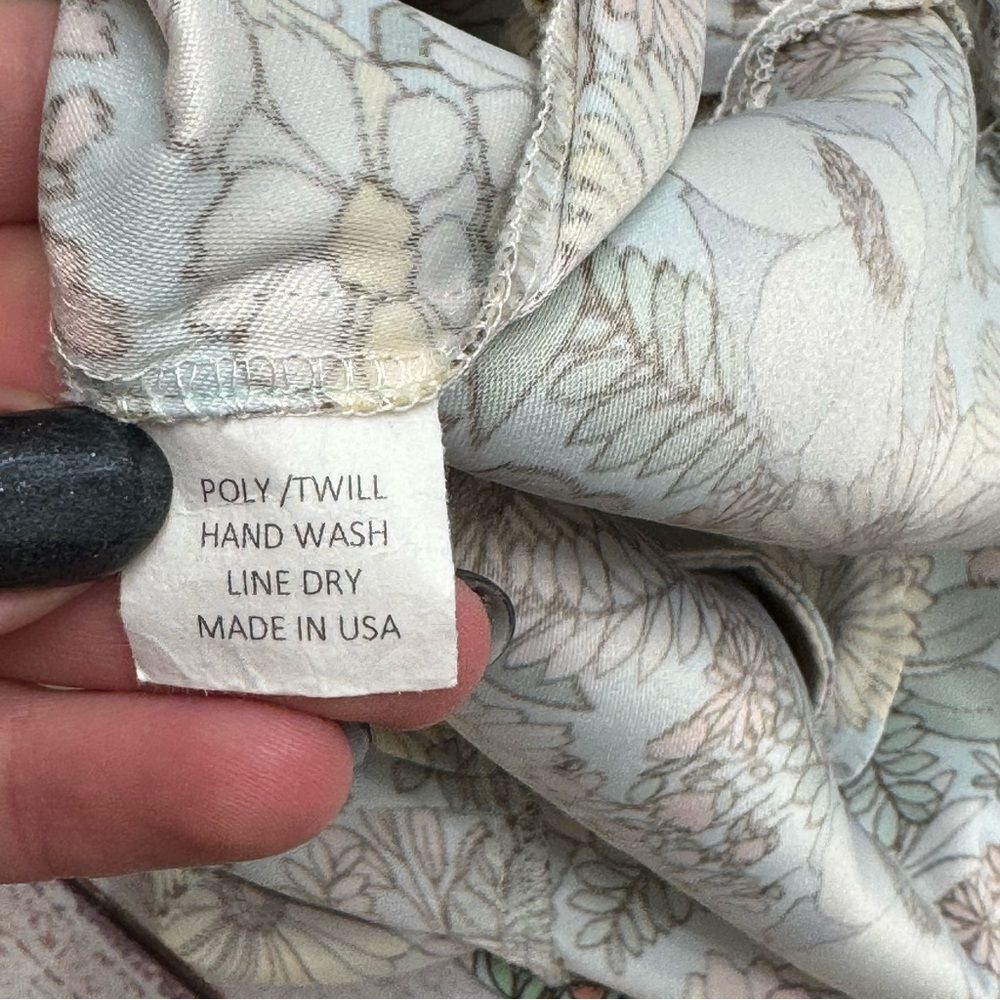Altar PDX Houseline Floral Midi Dress Elbow Sleeves Made in USA Size Large - Picture 10 of 10